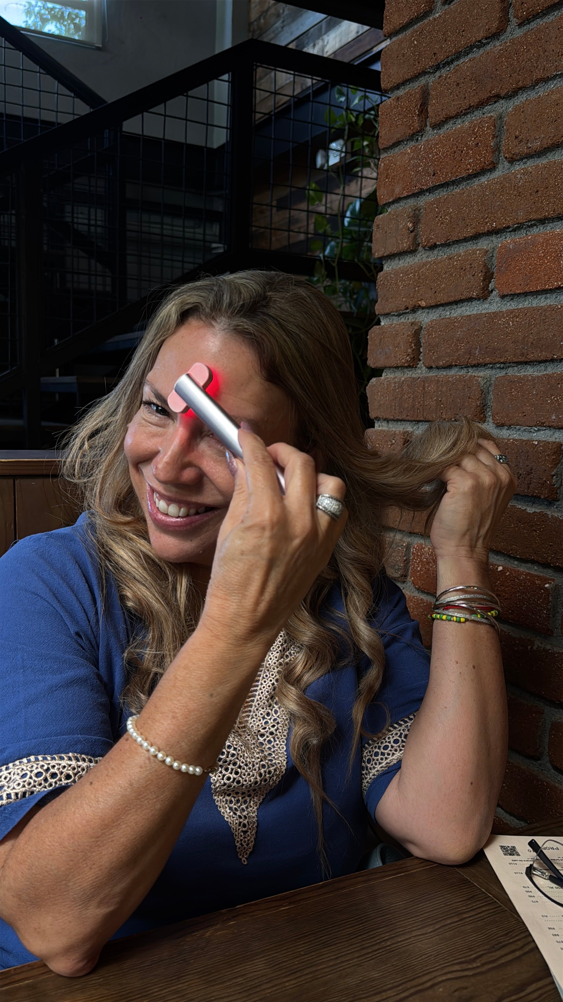 Red & blue light therapy EMS wand