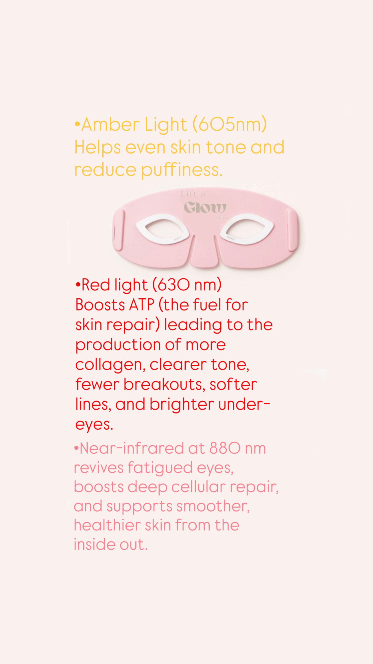 Red Light Therapy Eye Mask